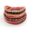 African Tribal Print Wide Headband With Soft Stretchy Fabric For Yoga Workout Running Wear