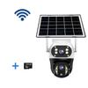 V380 Outdoor Home Garden Monitoring Dual Lens Full Color Night Vision 4G/Wifi Remote Solar Camera