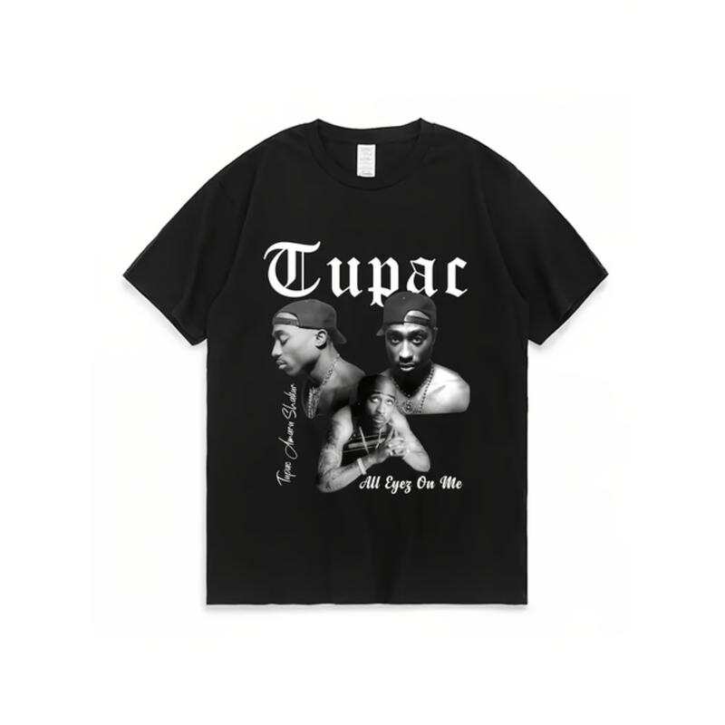 

Unisex black hip-hop graphic T-shirt with a signature portrait on the back. High-quality short-sleeved casual unisex T-shirt. XL