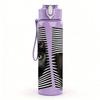 1PC Black Cat Stripe Background Print 750ml Color Plastic Sports Water Bottle Leakproof Flip Straw Lid Suitable for Sports Office Home Use