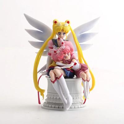 Sailor Moon with Sailor Chibi Moon Figures Collection Model Toys