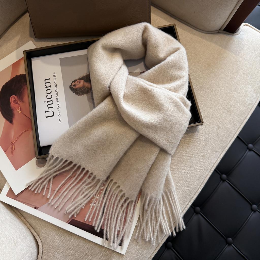 New plain color high quality solid color 111 scarf women's temperament versatile winter warm cashmere scarf