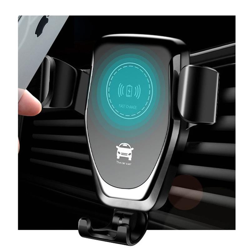 Intelligent Biltelefon Vent Automatisk Sensor Fast Grip Lader Trådløs lading Mobiltelefonholder