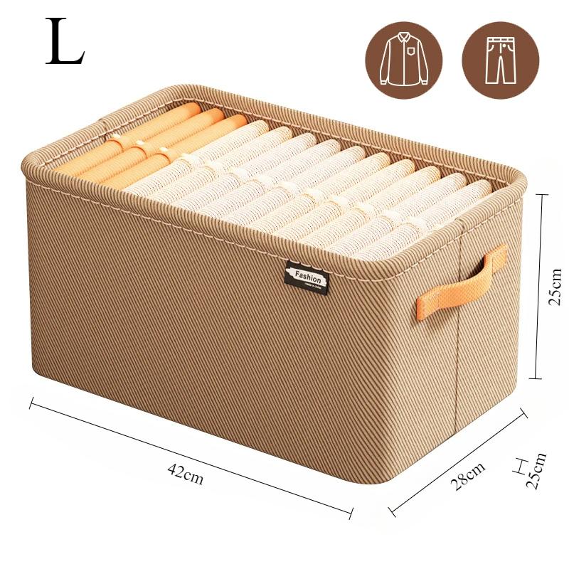 

Утолщенный органайзер для одежды, брюки, шкафы для хранения свитеров, ящики, органайзер, ящик для хранения джинсов, шкаф, органайзеры для хранения одежды L-1PCS дубильная кора