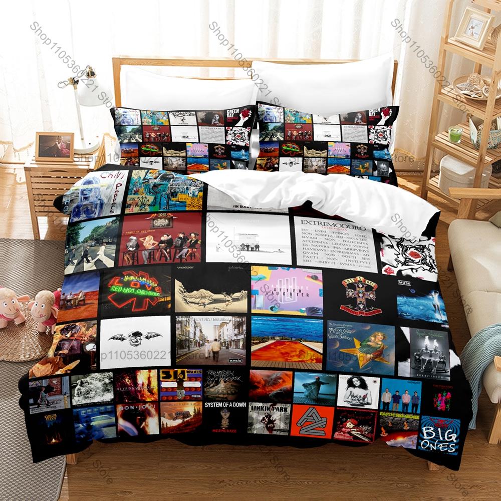 Robe Iniesta Extremoduro Vintage Album Cover Grunge Concert Print Duvet Cover + 2 Pillowcases Rock Fans 3pcs Bedding Set