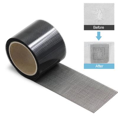 Cinta de reparación de malla mosquitera para puertas y ventanas de 2 m, 5 cm de ancho, súper fuerte, resistente al agua, de fibra de vidrio, que cubre instantáneamente los agujeros de la malla