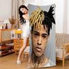 X-XXXTentacions 17 Rapper Anime Beach Swimming Towel Soft Absorbent Washcloth Children's Gifts for Kids Travel Camping Gym