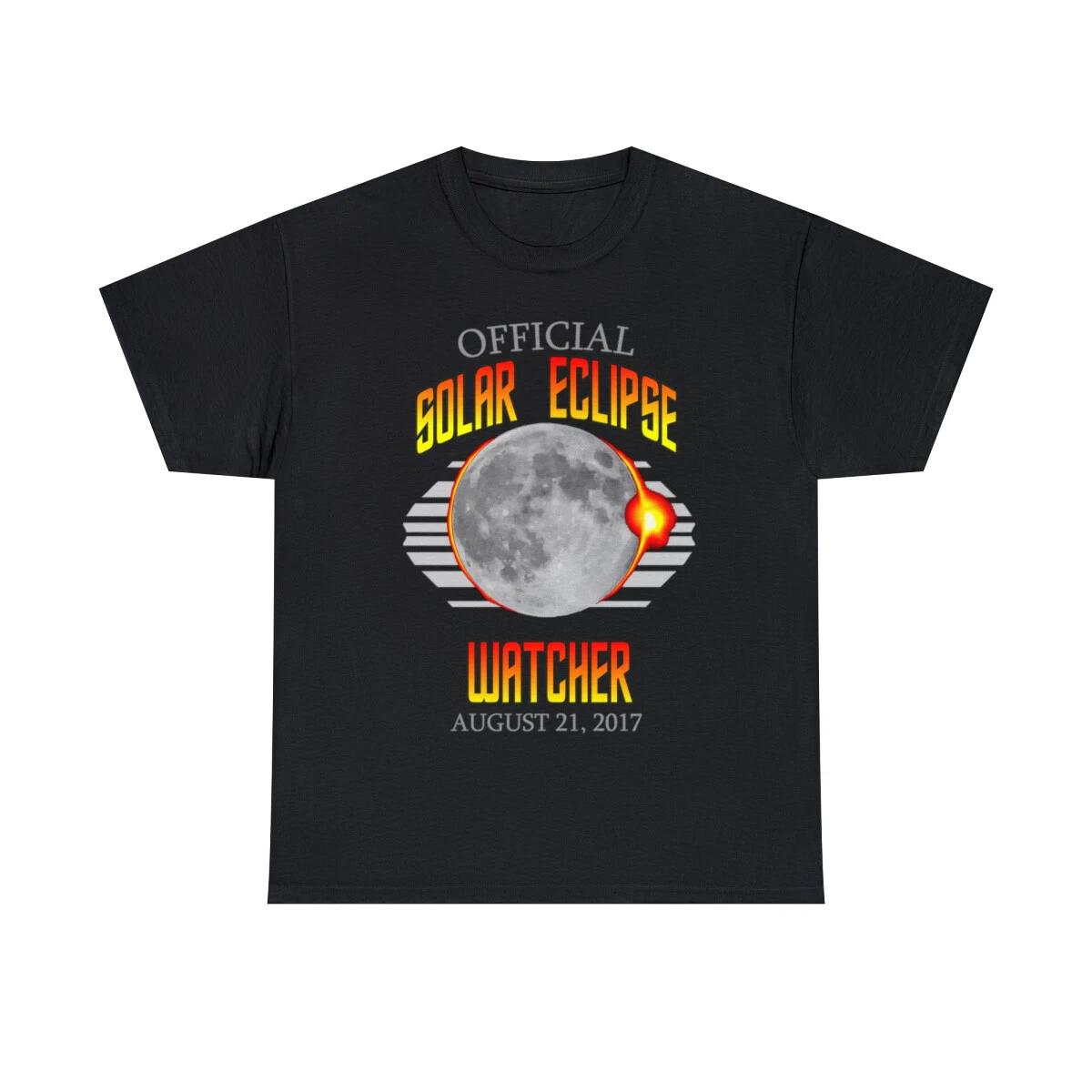 Official Solar Eclipse Watcher Graphic Tee Shirt, S-5XL 3XL