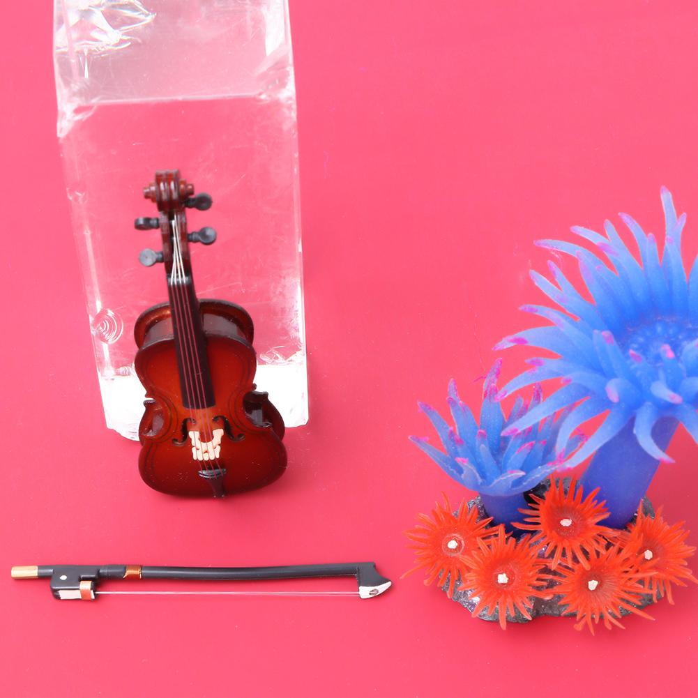 10cm Mini Wooden Cello Model Musical Instrument Model Musical Gifts Home Decor Ornaments