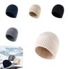 Einfarbige Strickmütze Für Männer Frauen Winter Outdoor Warm Plüsch Beanie Für Lässigen Stil
