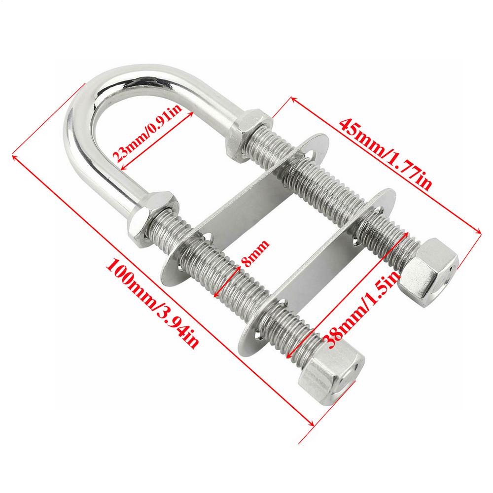 Stainless Steel U-bolts M8/M10/M12 Specification Screws and Bolts Heavy Duty Hardware Accessories for Ships and Yachts