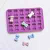 1pc-Dog Paw and Bone Shaped Silicone Mold Non-stick Food Grade Ice Tray for Chocolate Candy Cupcakes Puddings