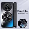 Pro Realme 14 Pro Plus 14X 14T AG Matný Magnetický Stojan Držák Pouzdro na Telefon Pro Realme14 Pro+ 5G Nárazuvzdorný Tvrdý Zadní Kryt Nárazník