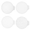 Sink Strainer 4 Pack Drain Filter Mesh Hair Catcher for Kitchen Bathroom Floor Drains Fits Standard 8 Centimeter Drains