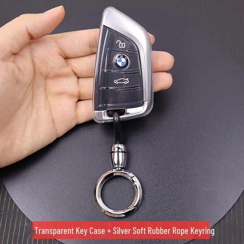 Ultra-Thin Transparent Key Cover for BMW X1-X7, 1, 3, 5, 7 Series