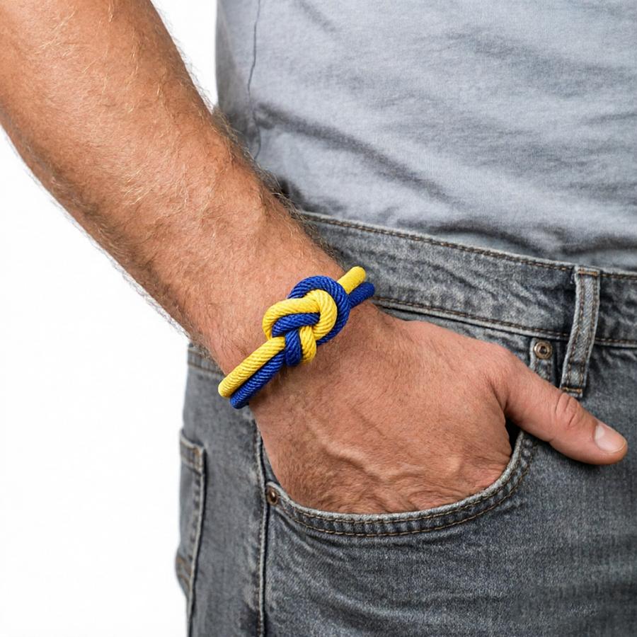 Neues Kontrastfarben-Matching Herrenarmband Premium Ausgewähltes 4mm Seil Handgeflochtene Knotenarmband Vielseitiger Männerschmuck Joias