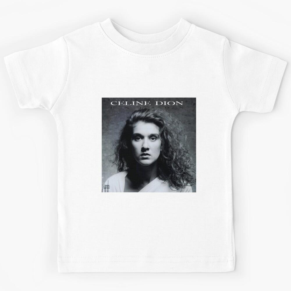 Celine Dion Black White Cover Album Art Kids T-Shirt 170