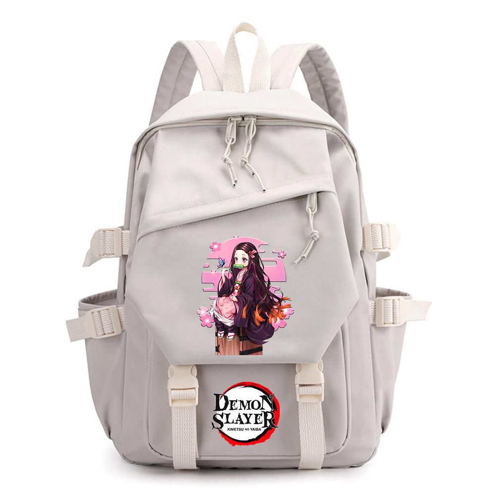 

Anime Demon Slayer Printed Backpack for Teenager Student Back To School BookBag Women Large Capacity Waterproof Travel Bag