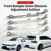 2Pcs Heavy Duty Stainless Steel Front Bumper Seam Adjustment Brackets for Car Exterior Tuning Modification