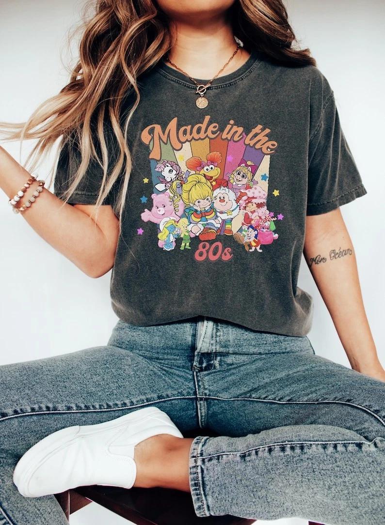 Cartoon Friends Nostalgia Shirt, Made in the 80s Shirt, 80s Y2K Tee 2XL