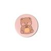 Mini Creative Cartoon Makeup Mirror for Girls - Cute, Portable, Round, and Customizable.