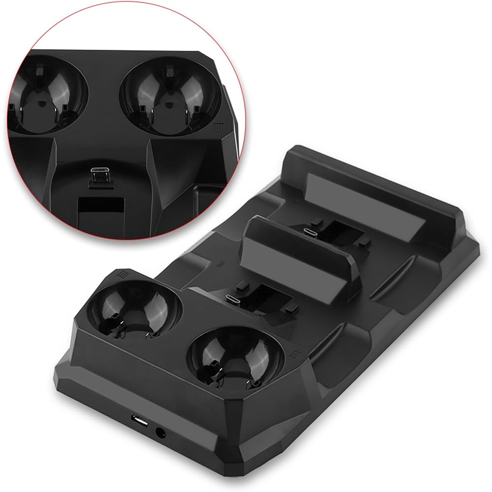 4-in-1 Fast Charging Dock Station Stand for PS Move/Controller