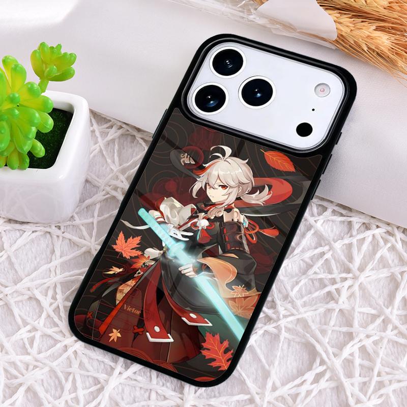 Genshin Impact Kaedehara Kazuha soft Phone Case for iPhone 17 Air 16 15 11 12 14 13 Pro Max Shockproof Cover