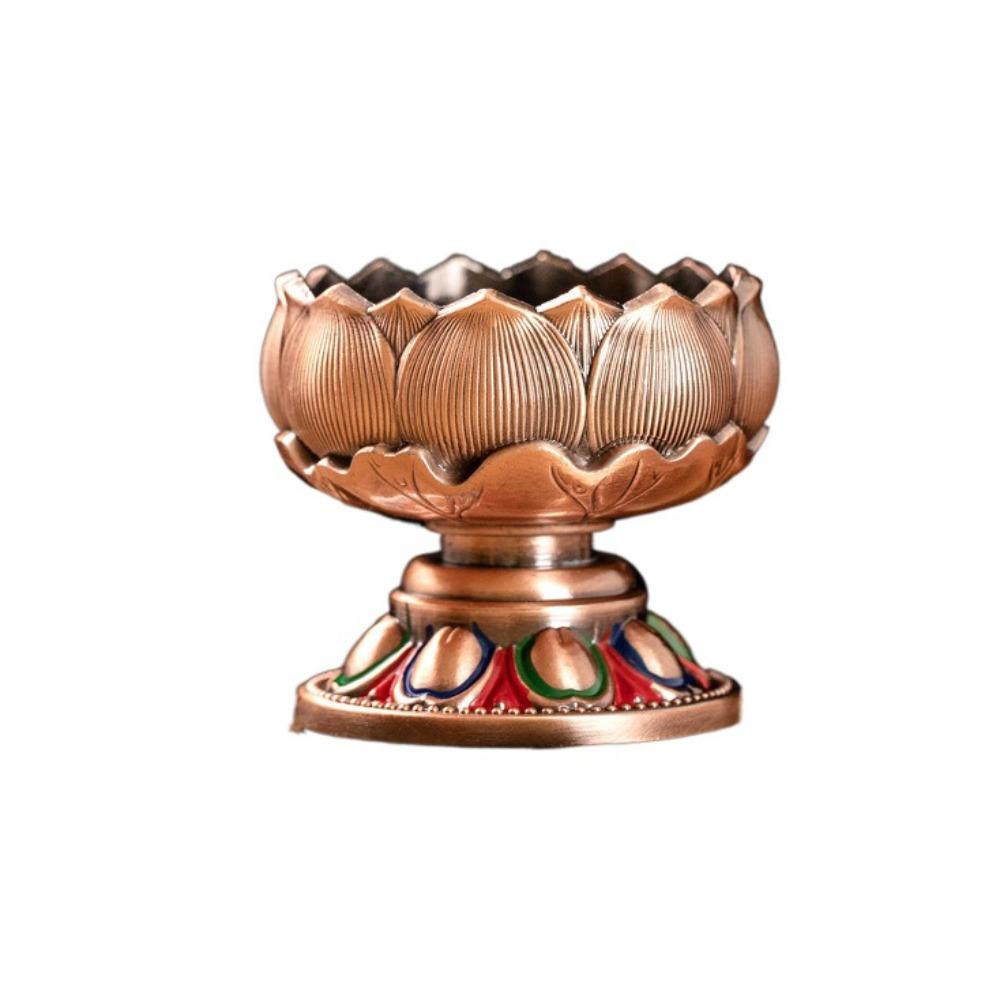 

Mini Candle Holder Handicraft Candle Base Metal Lotus Candlestick Desktop Decoration Style D