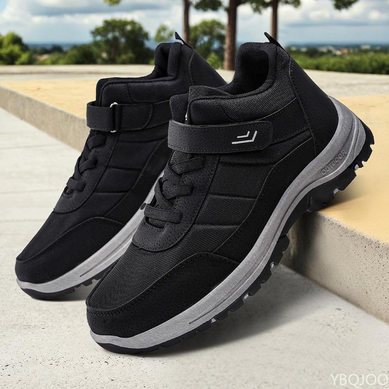 Men's new outdoor sports hiking shoes casual simple comfortable wear-resistant anti slip versatile daily warm shoes
