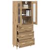 Highboard with Drawers Artisan Oak 69.5 X 34 X 180 Cm