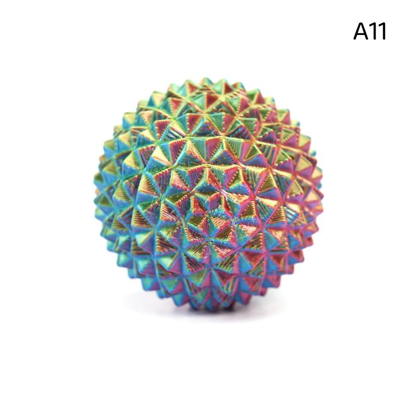 Stacheliger Triggerpunkt-Massageball 1 Stück 3D-gedrucktes Werkzeug mit vielen Dornen für die Entspannung nach dem Training Stressabbau A11 beige