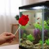 Creative Long Pole Teasing Fish Stick Fish Shaped Colorful Simulation Betta Stick Resin Betta Training Wand Teaser Toy