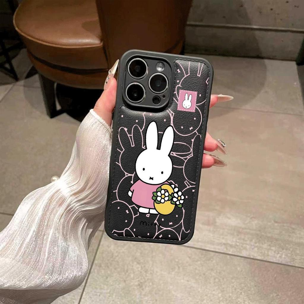 Flower Basket Miffy Rabbit for iPhone17promax Mobile Phone Case Apple 16 Drum Bag Air Cushion 15 Girl 14 Soft Cover