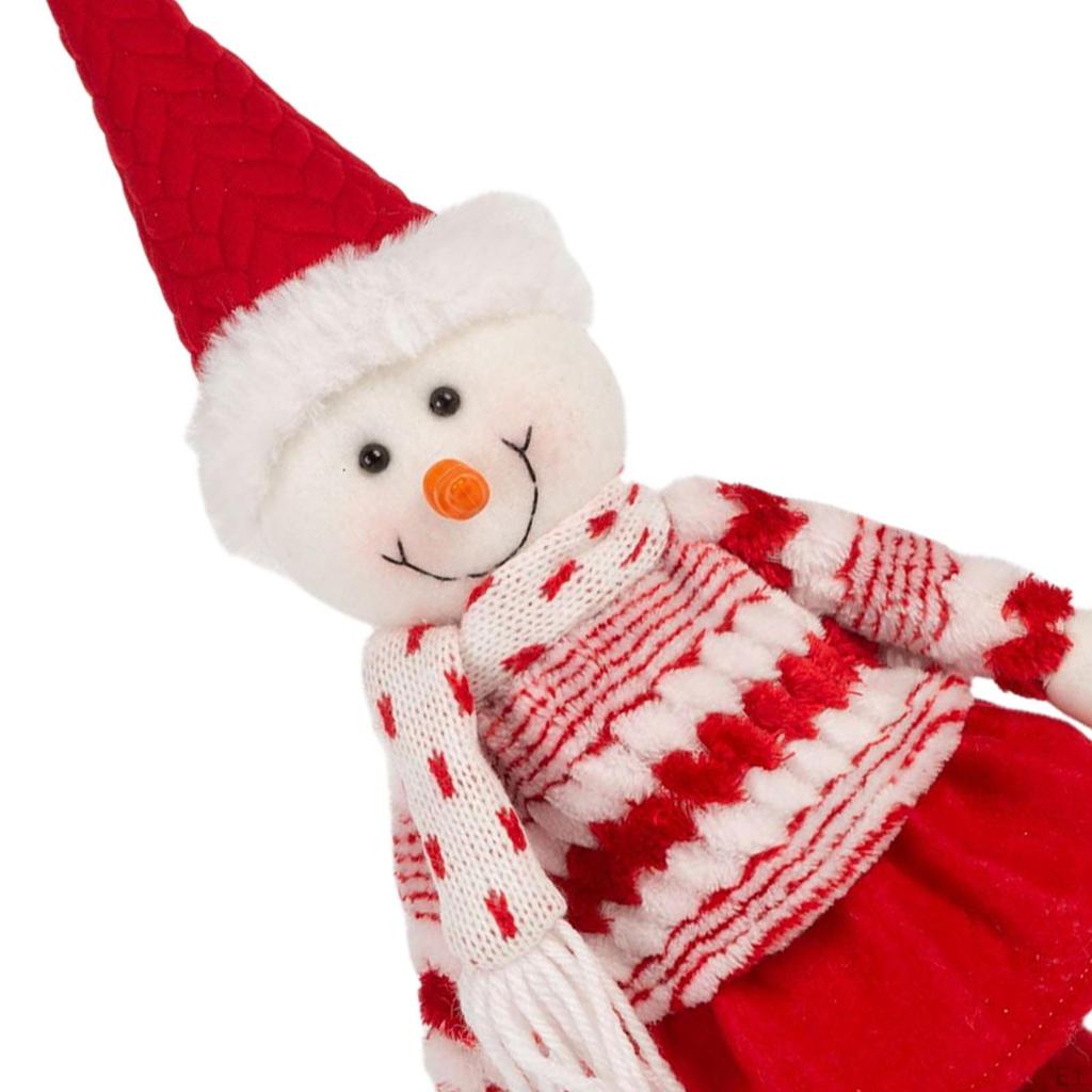 Christmas Figurines Soft Ornaments Gifts Multipurpose Cute Plush Doll Statues for Desktop Office
