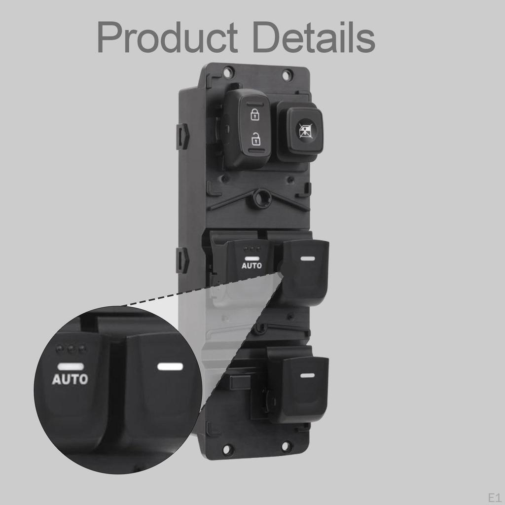 935702V000 Master Power Window Switch Button Sturdy Accessory Attachment Repair Parts Easy to