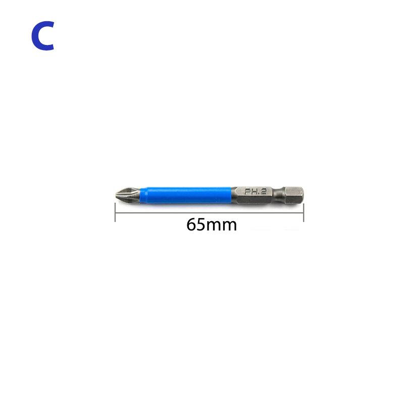 Magnetic Anti Slip Electric Screwdriver Bits 1/4" Hex Shank Precision Ph2