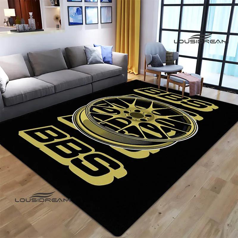 3D BBS racer Retro printed carpet Non-slip carpet bedroom decoration living room decoration washroom floor mat birthday gift