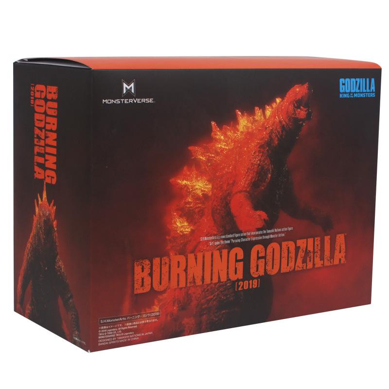 Godzilla vs Kong Figura d'Azione di Godzilla con Dorso Blu Modello con Accessorio Effetto Soffio Atomico Giocattolo da Collezione Articolato