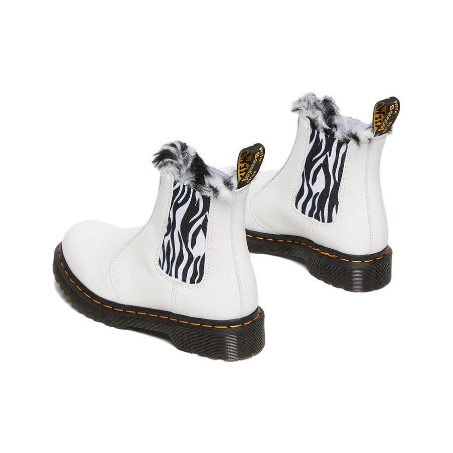 Dr. Martens Leather Short Chelsea Boots Women boots White 27794100