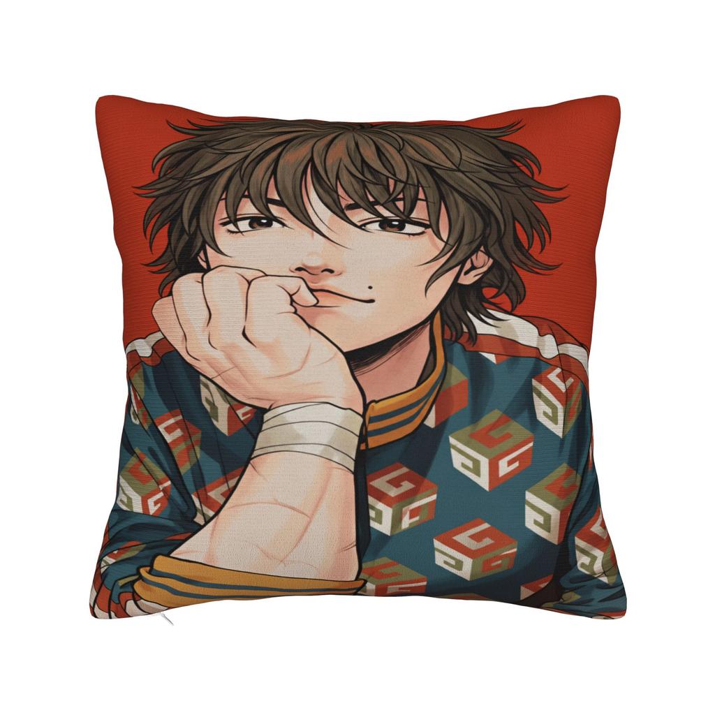 Anime B-BakiBaki Yujiro Hanma  Pillowcases  Kawaii Pillow Case For Sofa Home Decor Print Pillow Cover