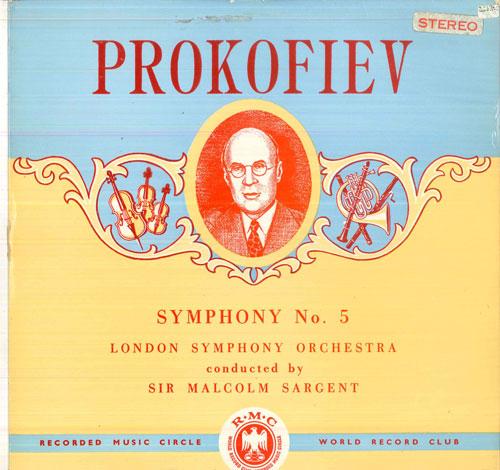 

LP Record MALCOLM SARGENT, LONDON SYMPHONY OR - Prokofiefv Symphony No5 In B Flat M CM29 WORLD RECORD CL UK Classical Used