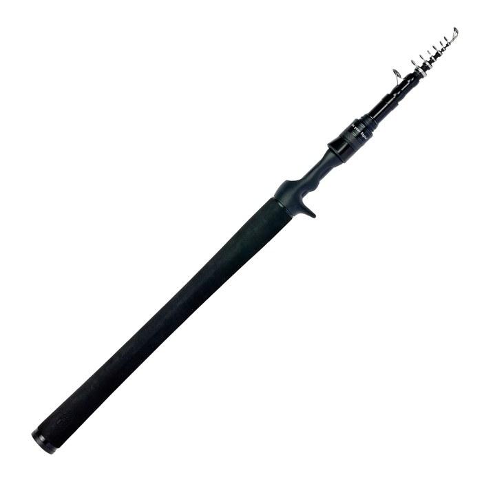 Abu Garcia Saltyfield SFC-836M-TE Telescopic Fishing Rod, Black