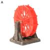 Unfading Color Decorative Resin Fish Tank Ornament Simulation Aquarium Waterwheel Stone Decoration Aquarium Accessories