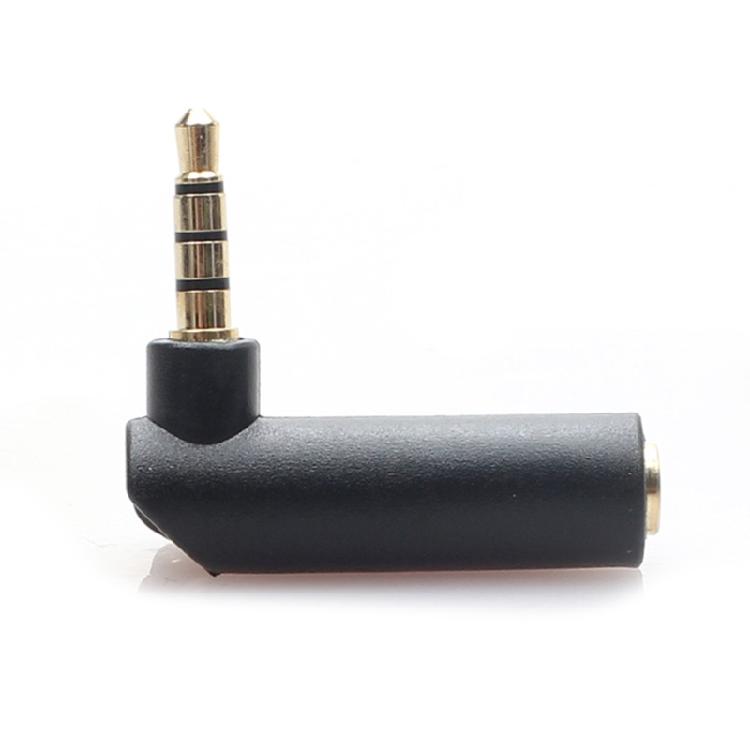 Wearproof 90 Degree Right Angle 3.5mm Angle Male To Female Headphone Adapter