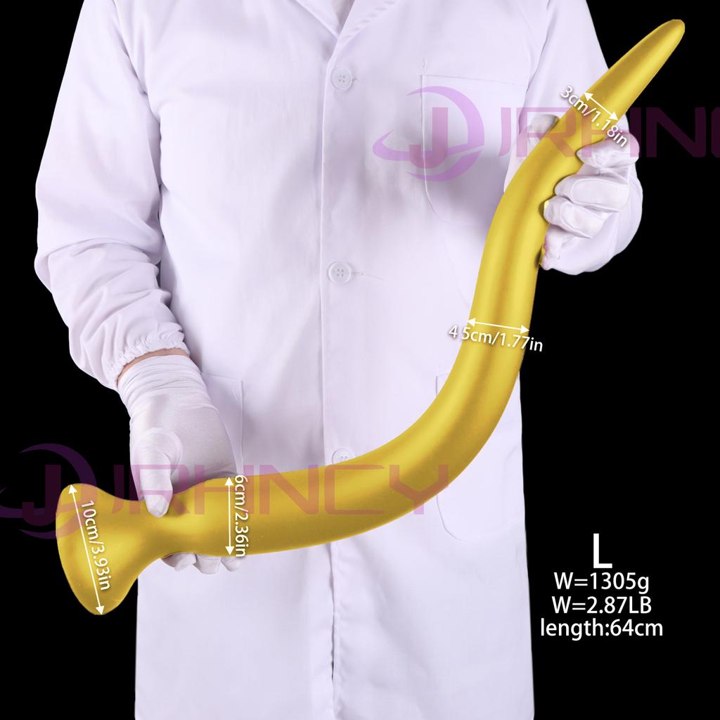 25 Inch Long Anal Plug Liquid Silicone Buttplug Huge Anal Dildos for Women Men Vaginal/Prostate Massage Sigmoid Stimulation