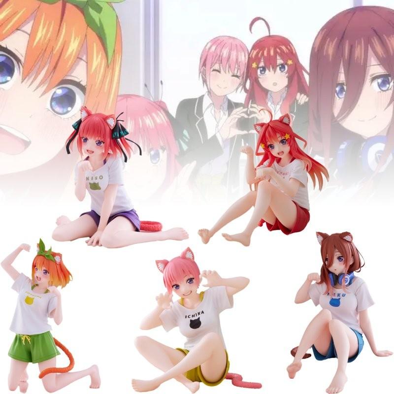 Quintuplets Quintessential The Ichika Nino Miku Itsuki Yotsuba Pvc Toy Model