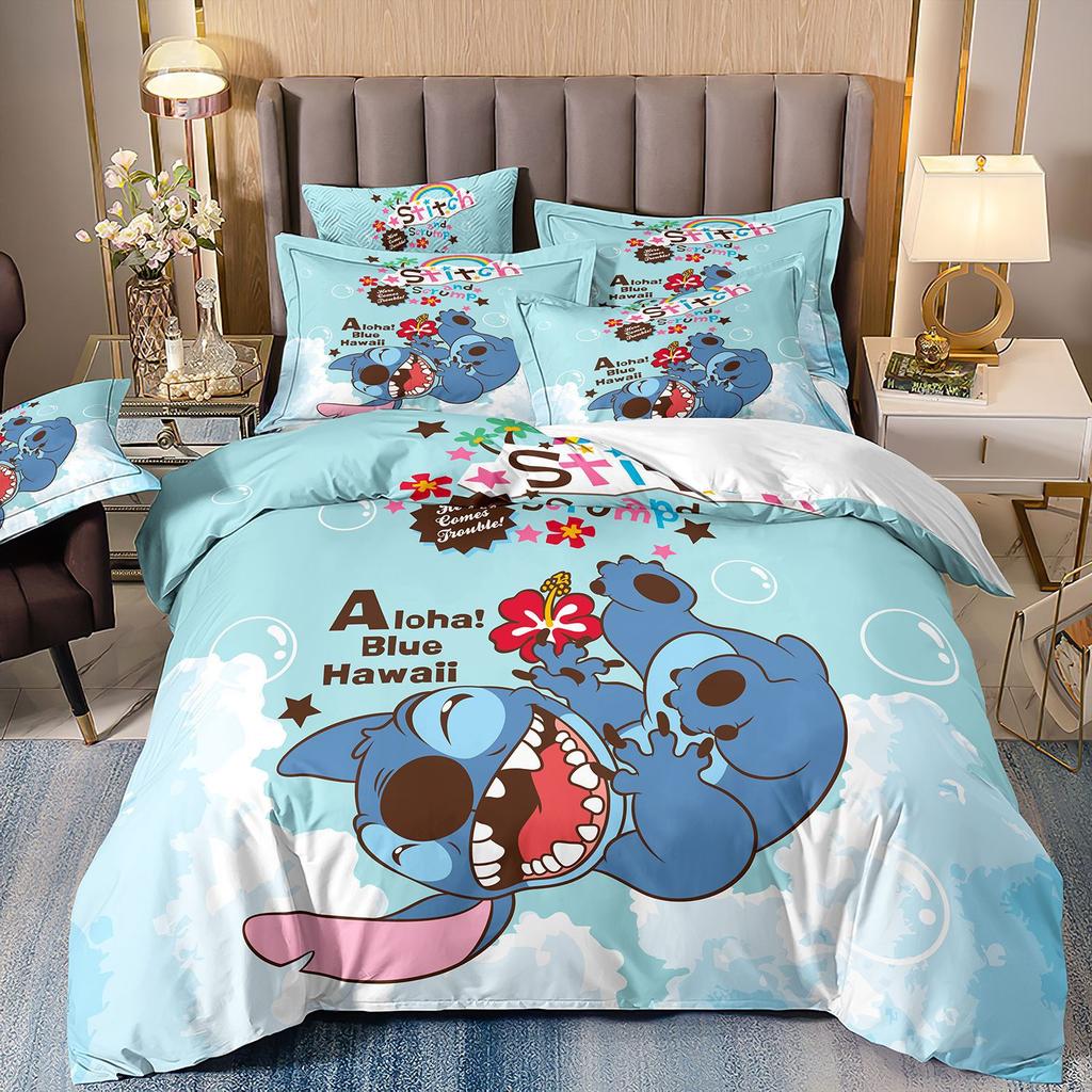 Digital Printing Three-Piece Cute Cartoon Quilt Cover 3D Bed Kit