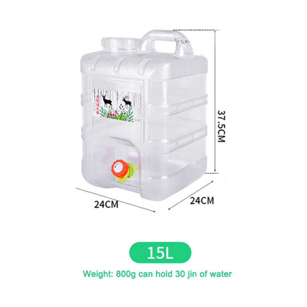 

10 л/15 л емкость для воды контейнер для воды портативный автомобильный водный транспортер прозрачный бак с краном для кемпинга походов пикника