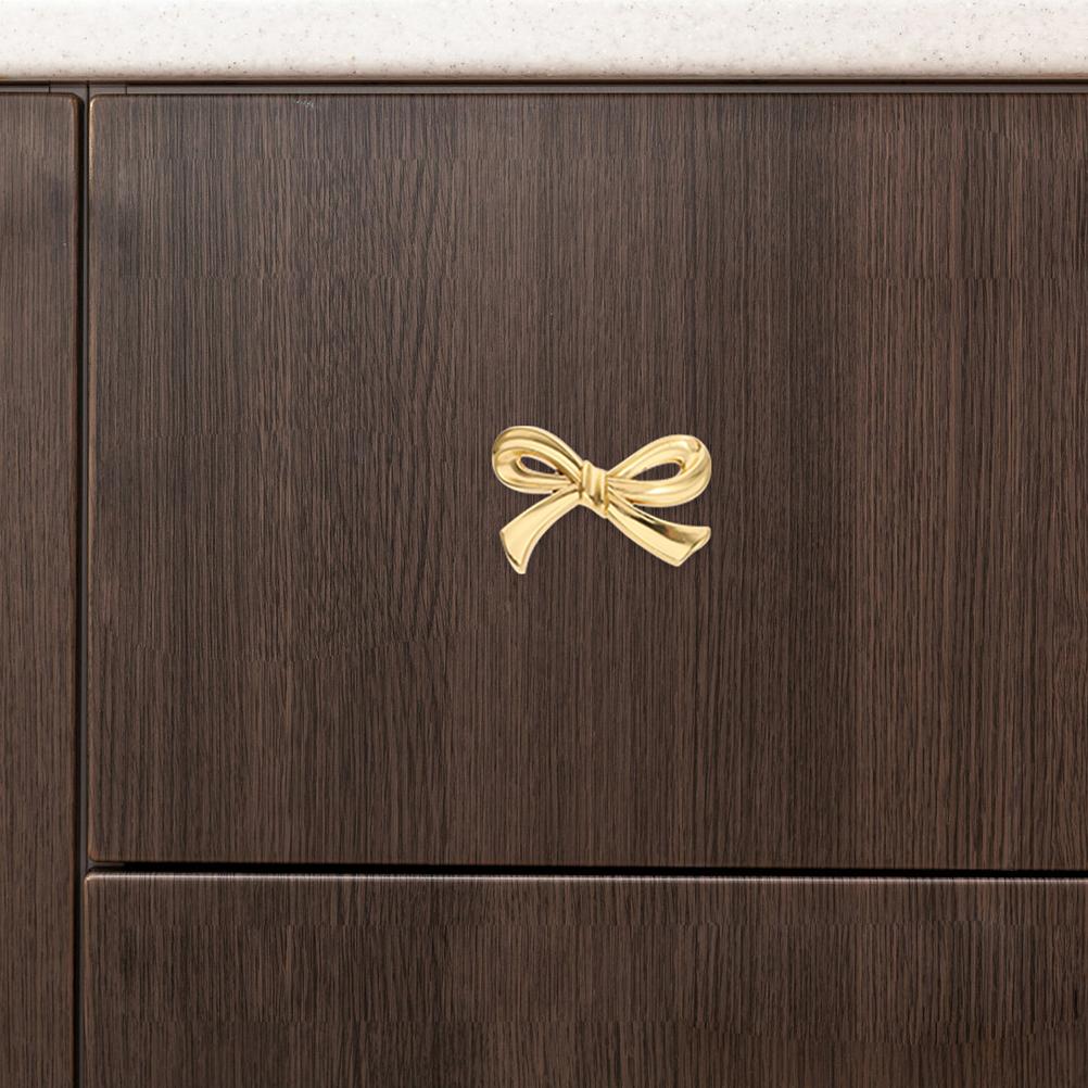 2 Pcs Brass Butterfly Bow Pull Dresser Knob Cabinet Door Handle Drawer Knob Wardrobe Handle Furniture Knob Kitchen Knob For