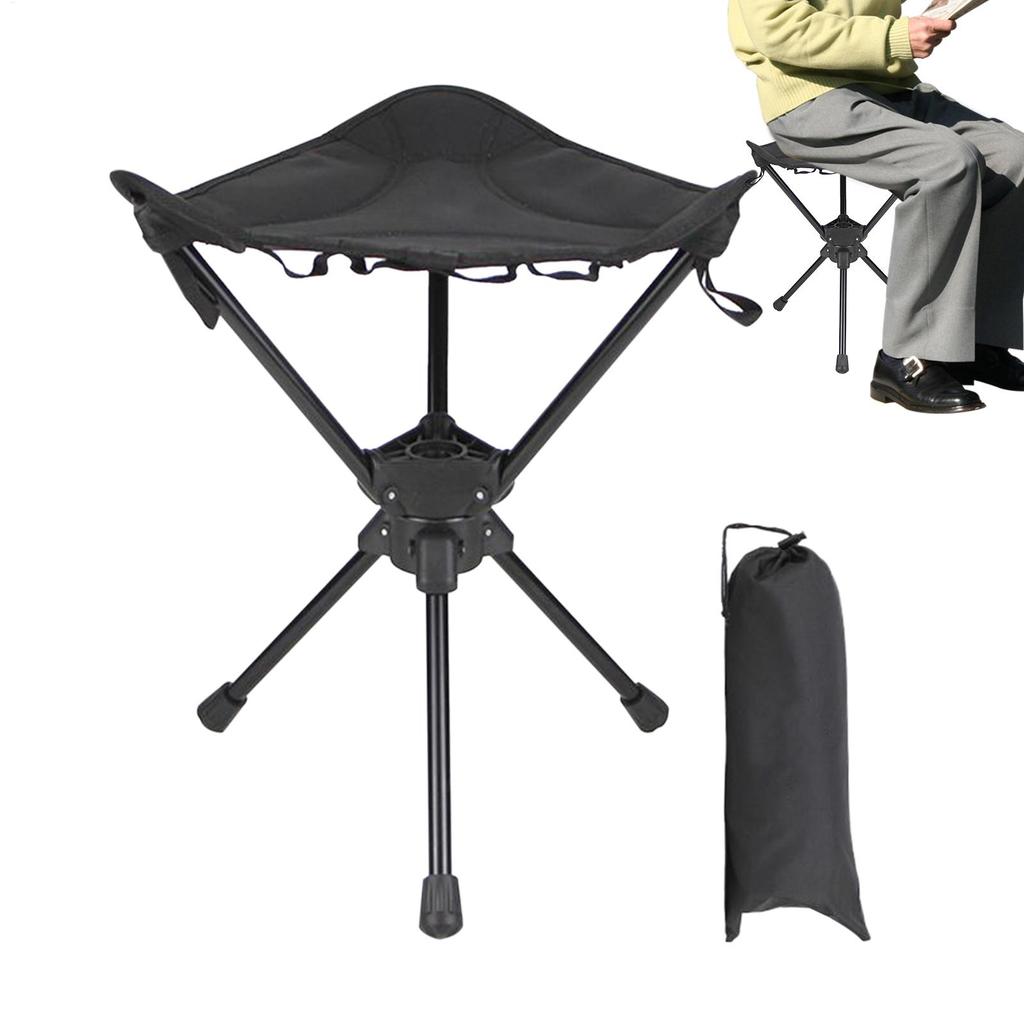 Portable Folding Chairs Swivel Camping Chair Fishing Stool Hiking Gear Aluminum Alloy Fishing Chair Outdoor Furniture Chairs